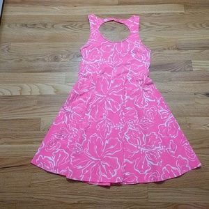 Hot Pink Floral Dress